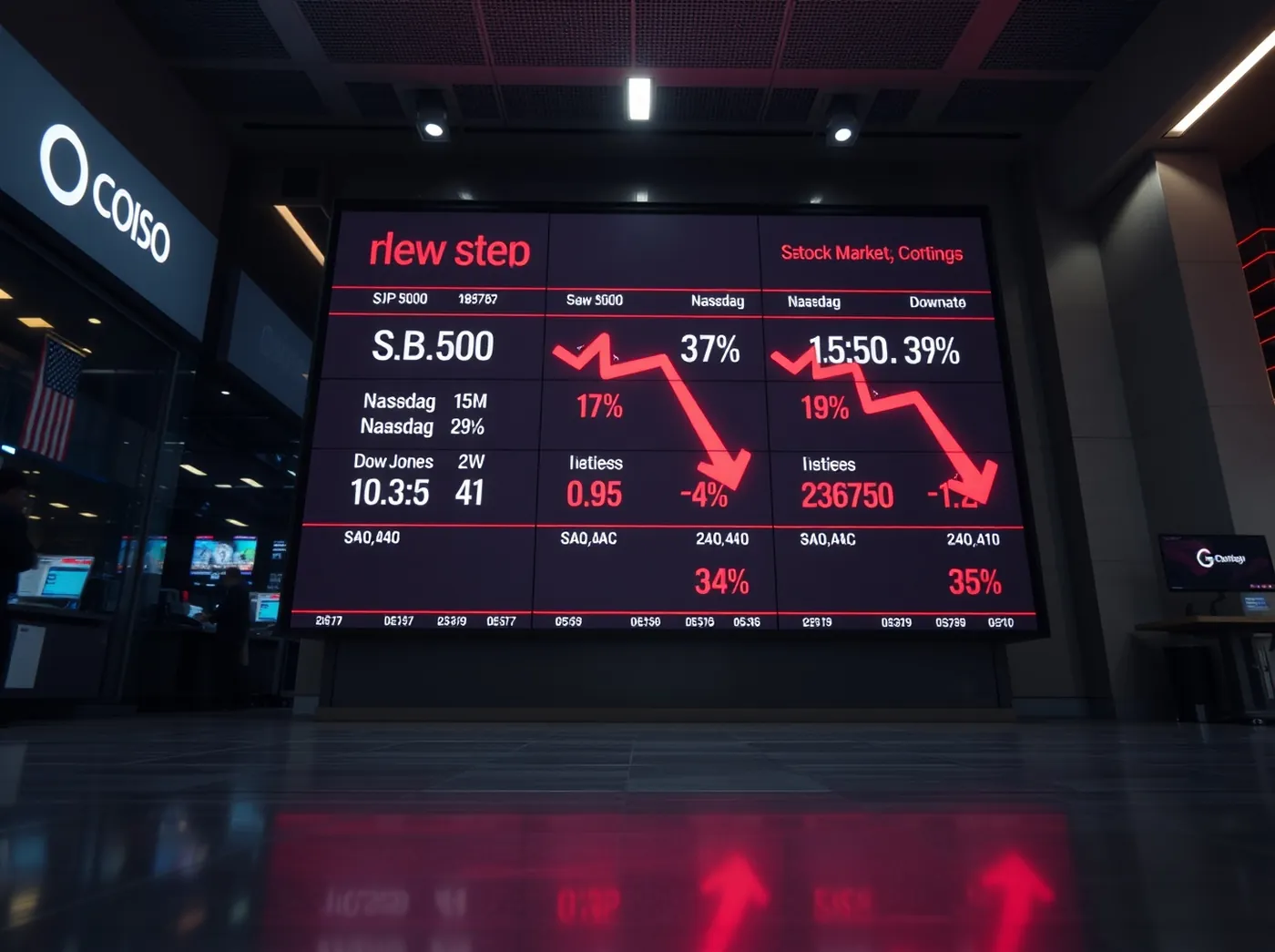 American market correction S&P 500 Nasdaq