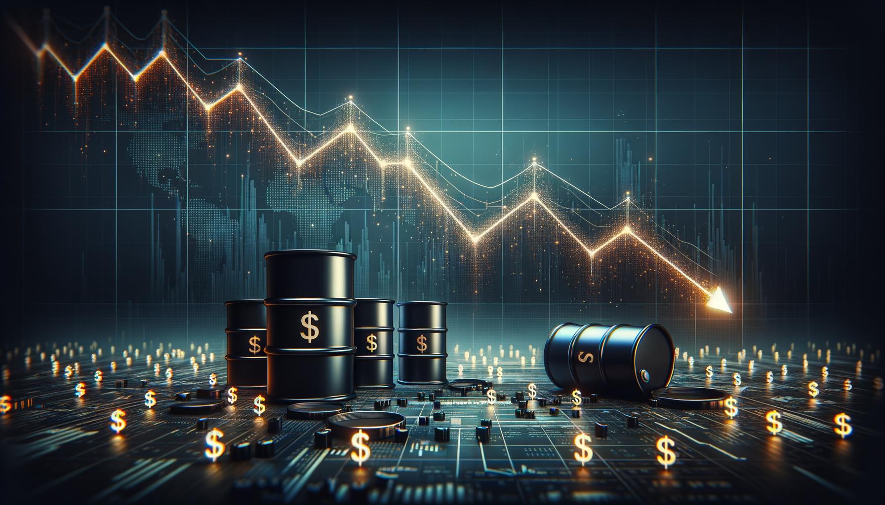 Brent crude oil chart price near 80 dollars barrel tank ship Ormuz strait trade route