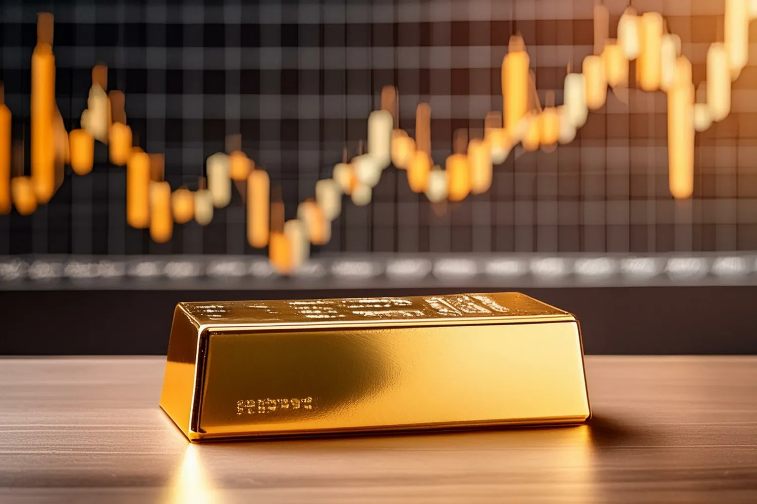 Gold bars stack financial asset protection inflation hedge central banks monetary policy charts