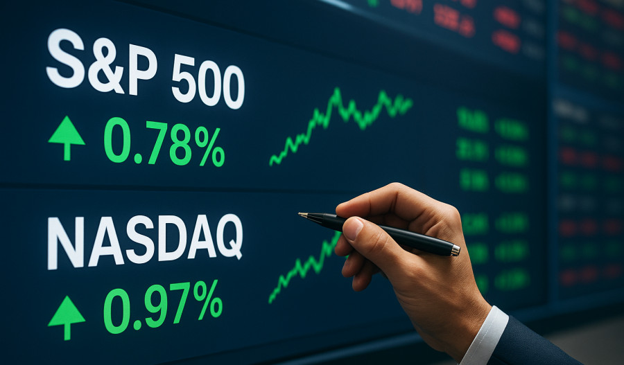 Wall Street trading floor traders waiting Federal Reserve interest rate decision S&P 500 near all time high Nasdaq futures