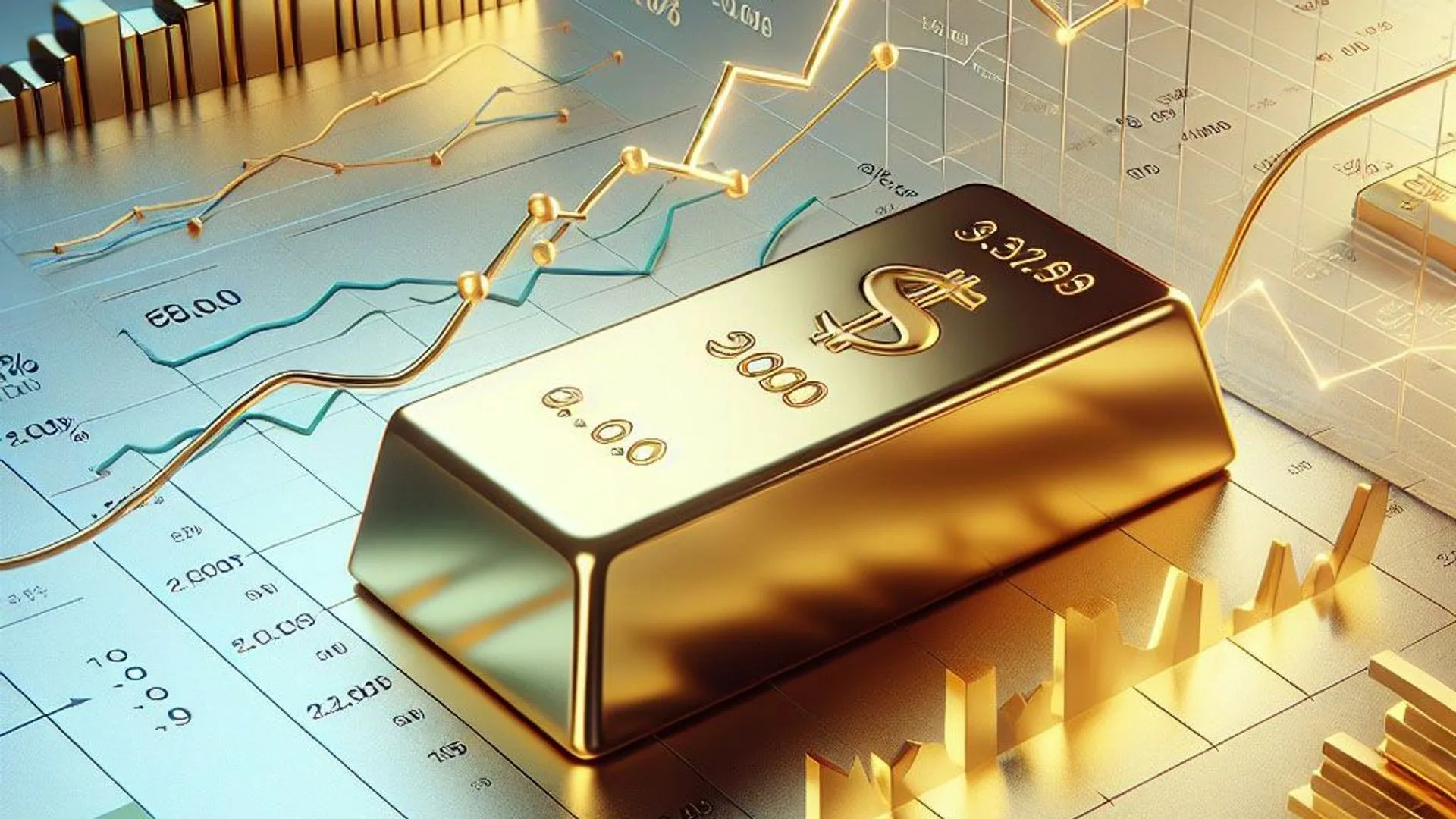 Gold bullion bars precious metals price stability dollar strength interest rates chart