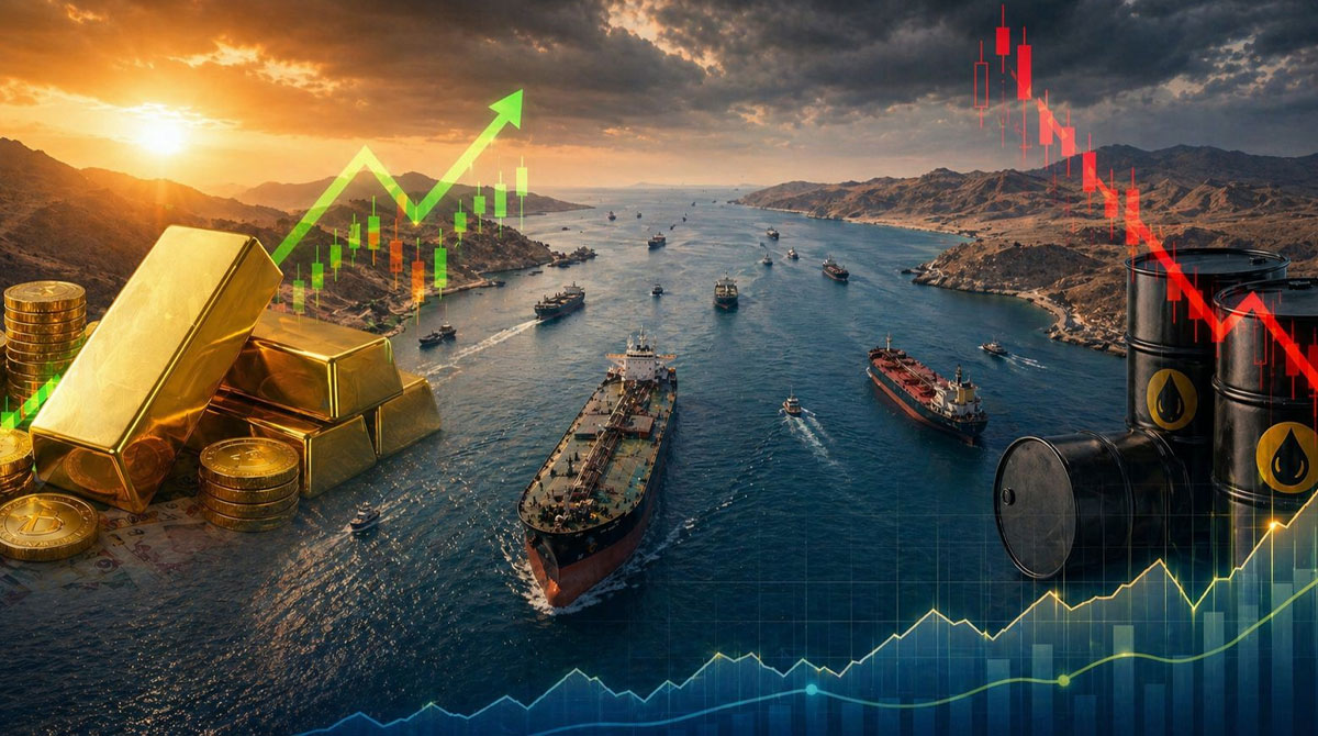 Oil supertanker ocean strait of hormuz brent price jump gold bullion bitcoin coin ledger