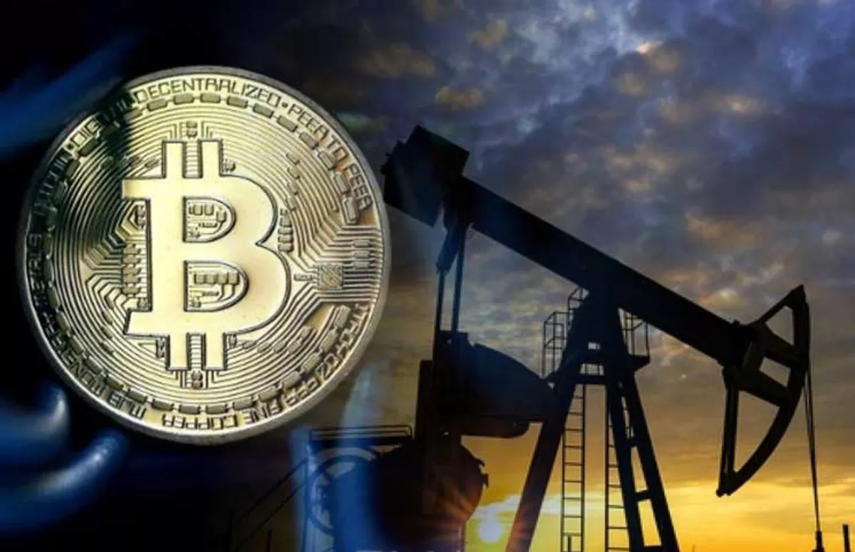 Oil tanker ship commercial vessel strait of hormuz brent crude price gold bar bitcoin crypto chart