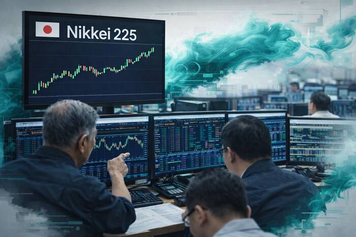 Tokyo and Seoul stock exchange screens nikkei 225 kospi index jump tech semiconductor rebound