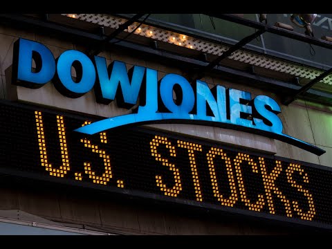 Wall Street trading floor technology stocks rotation profit taking dow jones green nasdaq drop