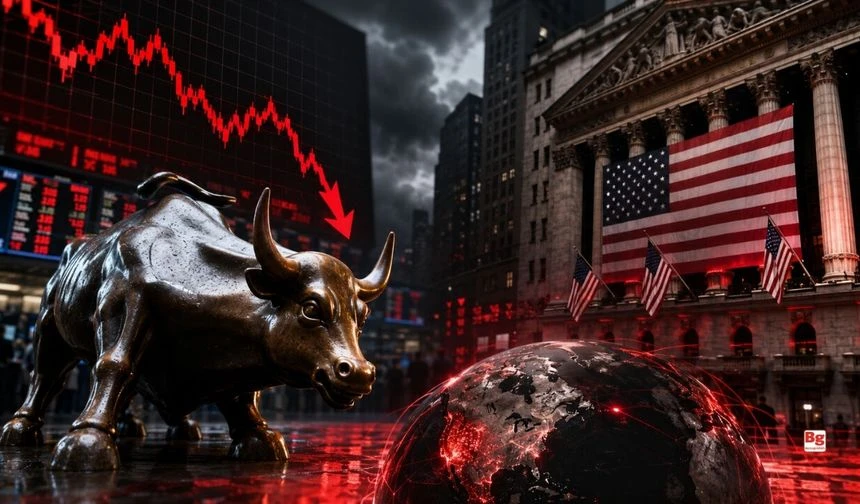 Wall Street stock market trading chart tech sector decline S&P 500 Dow Jones Nasdaq